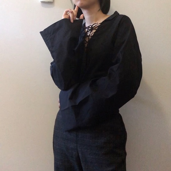 Lace up blouse - Picture 5 of 6